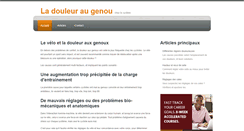 Desktop Screenshot of douleur-genou-cyclisme.info