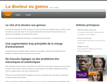 Tablet Screenshot of douleur-genou-cyclisme.info